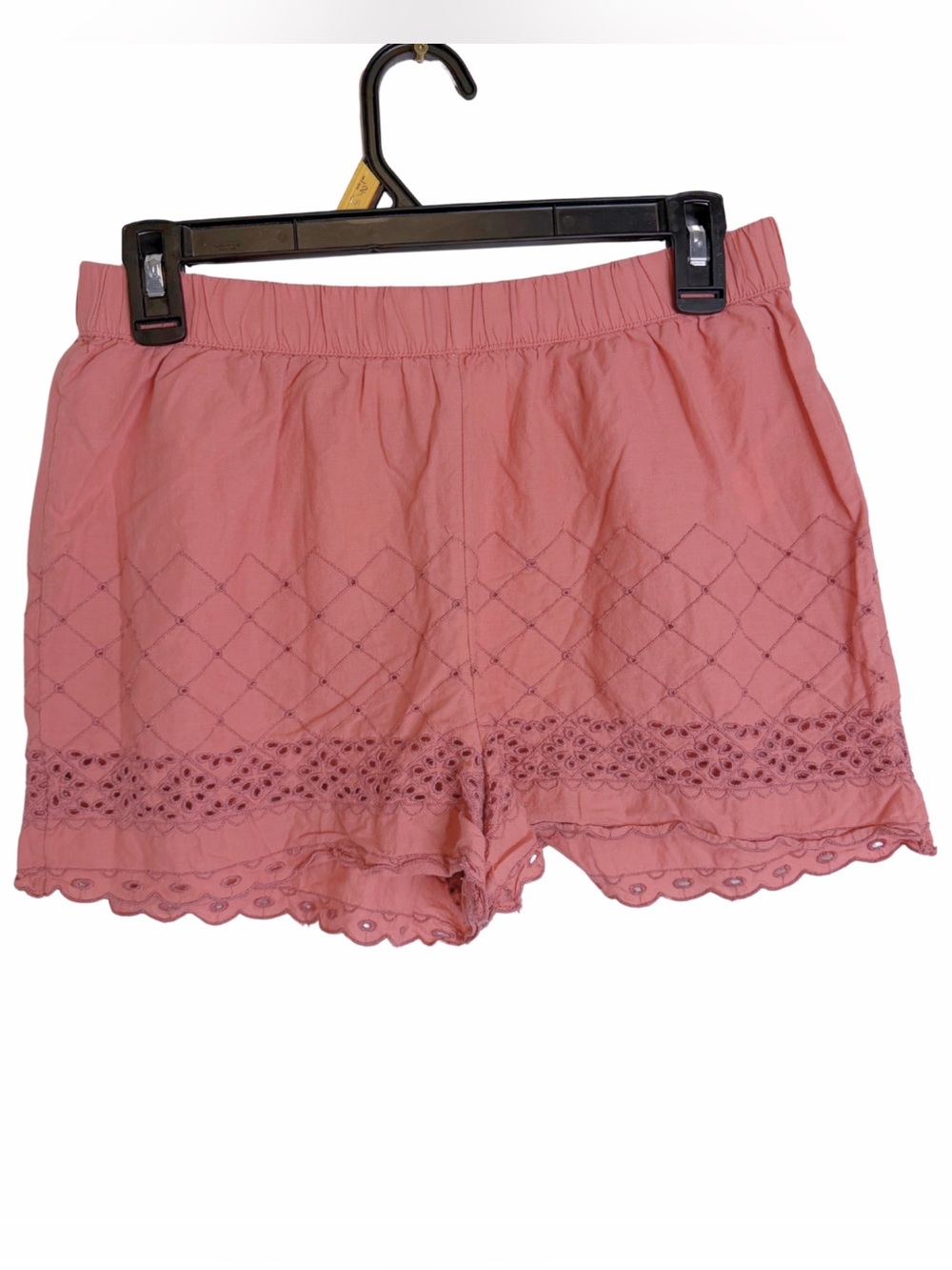 3/$20 Shabby Chic Rose Pink Lace-Trim Eyelet Shorts Size Small